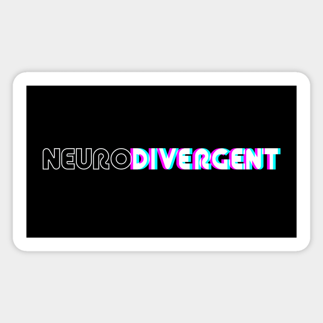 Neurodivergent Sticker by eranfowler